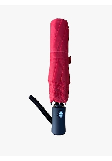 Mars Umbrella Rüzgara Dayanıklı Tam Otomatik Kırmızı Şemsiye Kırmızı