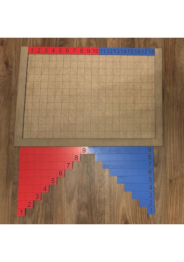 Montessori Şerit Toplama Tablası