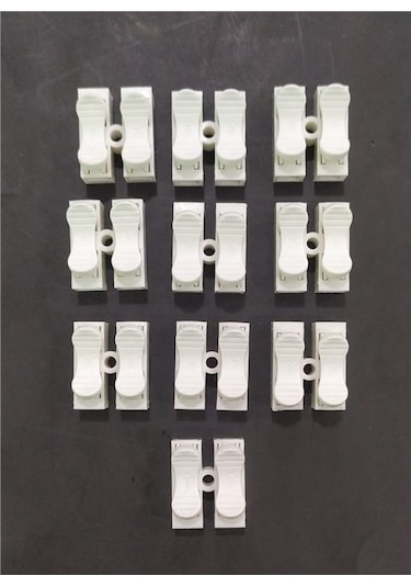 Vidasız Basmalı 2 Li Klemens 10 Adet