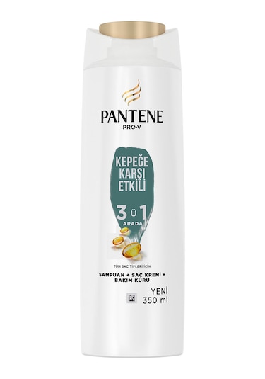 Pantene Kepeğe Karşı Etkili 3'ü1 Arada Şampuan 350 ML