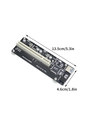 Geeroyoo Pcı Express'ten Pcı'ye Çift Yuvalı Dönüştürücü Kart, Toplama Ve Ses Kartları İçin Uyumlu