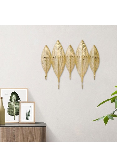 Suntek Dekoratif Yapraklar Demir Askı Aureate 45 x 41.5 x 4.5 CM Çok Renkli