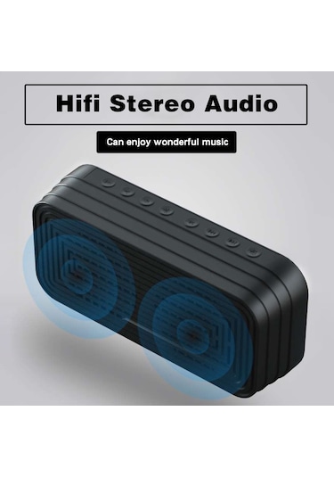 Bluetooth Hoparlörlü Dijital Çalar Saat Radyo Ayna Yüzey Usb Portlu Çok İşlevli Elektronik Saat Ev Ofis İçin