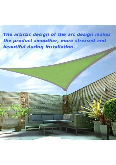 Tenfowee Kahverengi Dörtgen Bahçe Gölgesi - Uv Koruyucu Çadır, Teras Ve Havuz İçin Günlük Kullanimda Isı Engeli Oluşturan Oxford Kumaş Gölge Paneli Haki