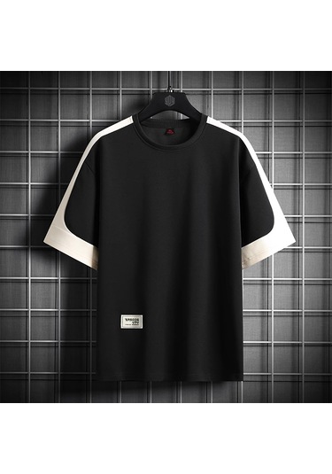 Erkek Kısa Kollu Tişört, 8815 Siyah Diğer