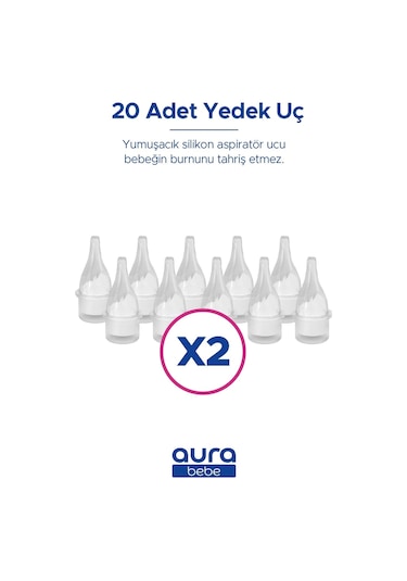 Nazal Burun Aspiratörü Yedek Uç 20 Adet
