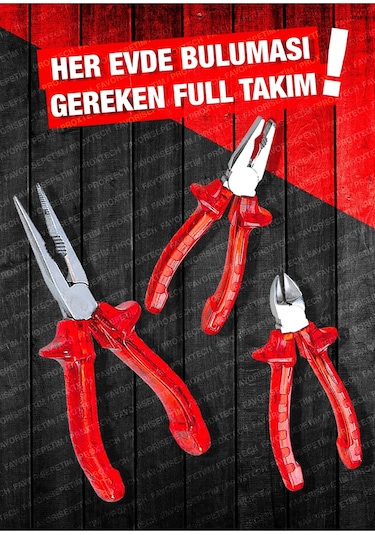 PROXTECH 11 Pcs Full Takım El Aleti Kiti Pense Kombin