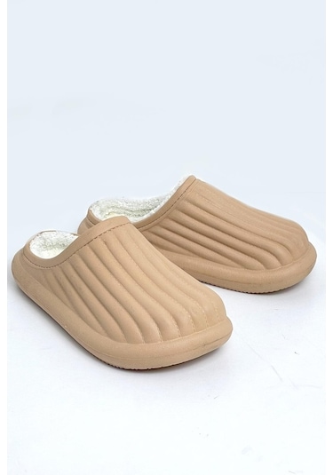 Modafrato Flora Kapalı Içi Yünlü Unisex Ev Terliği Kışlık Terlik