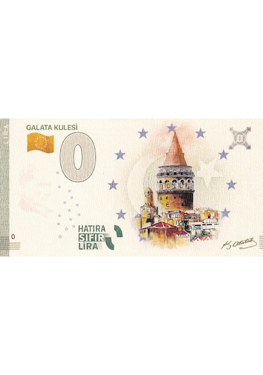 0 Sıfır Lira - Galata Kulesi Hatıra Sıfır Lira