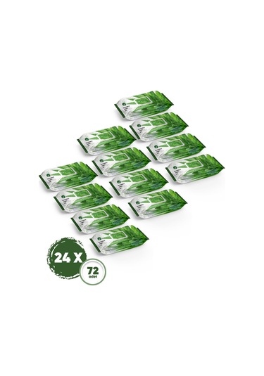 Dex Aloe Vera Islak Havlu 24 Adet 72'li