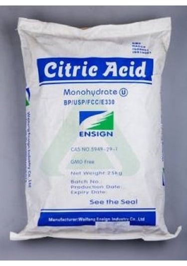 Sitrik Asit Monohidrat Limon Tuzu Toz 1 KG