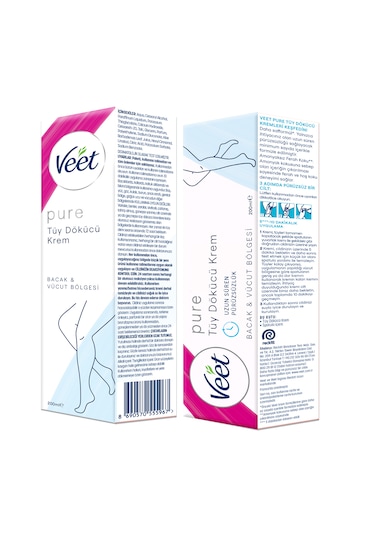 Veet Pure Hassas Cilt Tüy Dökücü Krem 200 ML
