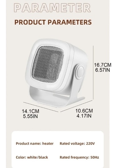 Jialan 900 W 2 Dişli Ayarlanabilir Elektrikli Isıtıcı Fan