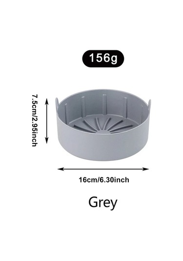 Bloomnest Hava Fritöz Silikon Paneli, Yağsız Pişirme Bandı, Mikro Kaplamalı, Gıda Güvenlikli Silikon Malzeme Gri