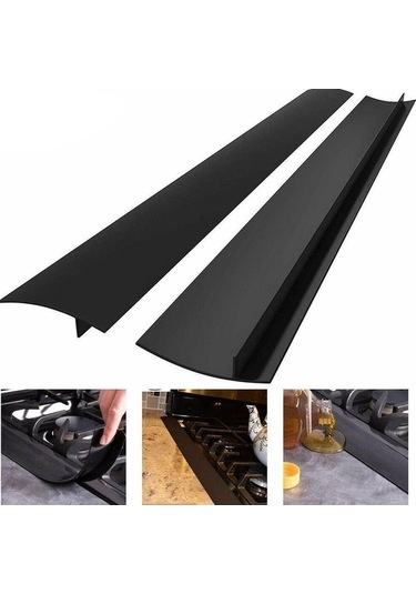 Pazly Isıya Dayanıklı Soba Boşluk Kapağı Mutfak Contaları Dolgusu 25inch Siyah