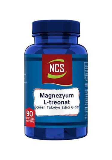 L-threonate Magnezyum Vejeteryan 90 Bitkisel Kapsül 2 Kutu