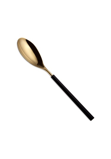 Jumbo 6000 Roller Siyah Titanyum Gold 84 Parça 12 Kişilik Çatal Kaşık Bıçak Seti Siyah Titanyum Gold Altın - Siyah - Titanyum