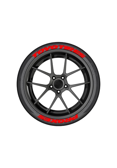 Bir Lastik Mektup Araba Lastiği Styling Dekoratif Sticker Pvc Su Geçirmez Kişiselleştirilmiş 1w Toyo 1 Piece Set