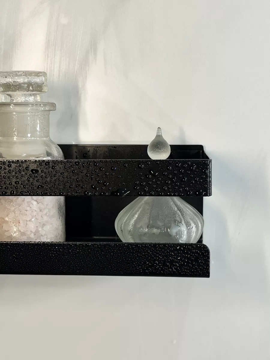 Osmos Inzınırıng Delme Gerektirmeyen Banyo Rafı 220420495 Siyah