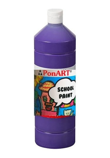 Ponart School Paint Tempera Boya 1000 Ml. Psp-2209 Mor