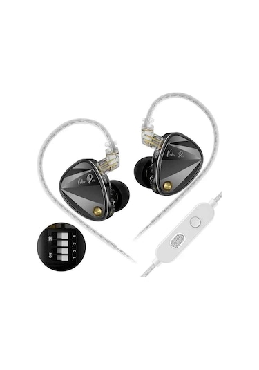 Kz Vader Pro 3dd Iem Bass Versiyon Kulak İçi Kulaklıklık Mikrofonlu Vader Pro