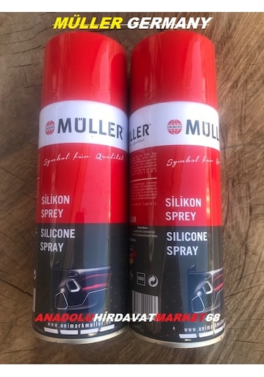 Müller Silikon Sprey Trim Sesi Keser Torpido Parlatır 2 Adet 400 ML