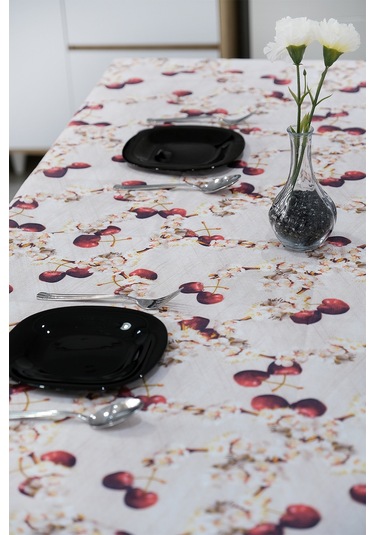 Sufre Sıvı Geçirmez Masa Örtüsü Sofra Bezi Sofra Örtüsü Piknik Örtüsü Kiraz