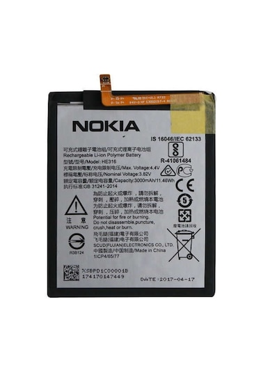 Nokia 6 He-316 Batarya Pil 3000 Mah