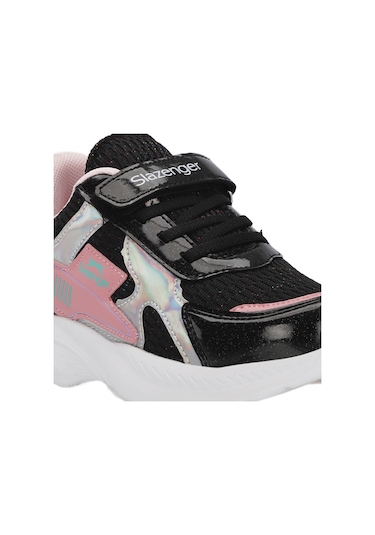 Slazenger KEMBA Çocuk Cırt Cırtlı Siyah / Pembe Günlük Spor Ayakkabısı