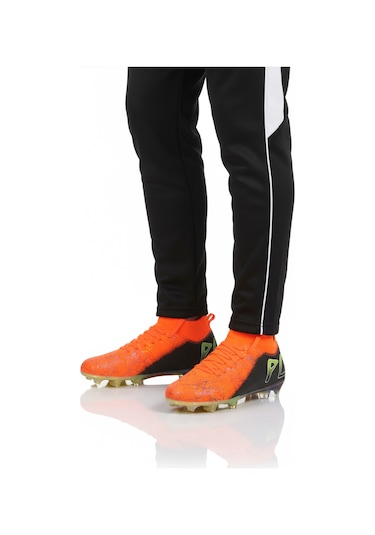 Neon Turuncu Siyah Çoraplı Bağcıklı Erkek Krampon Mk-252-153 M Neon Turuncu-siyah