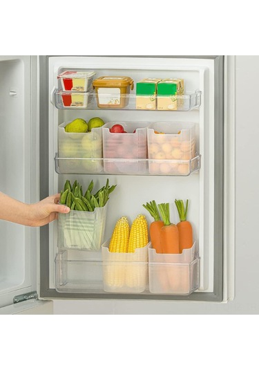 Aubyhe Cam Gösterimli Buzdolabı Düzenleyici Kutusu - Pp Malzeme, 10x8x9.5 Cm, Tek Adet Diğer