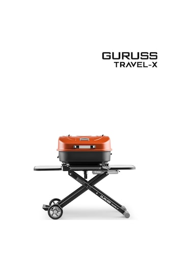 Guruss Travel-x Taşınabilir Mangal Tam Set Oksit Kırmızı Model:grs19