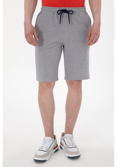 U.s. Polo Assn. Erkek Gri Melanj Şort Örme 50298038-vr086 GRI MELANJ