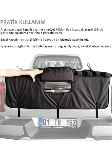 Roxform Pikap Tampon Bagaj Kapağı Bisiklet Taşıyıcı Ped
