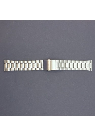 Çelik Metal Kol Saat Kordonu Yandan Basma Anahtarlı 26 Mm (A-01)