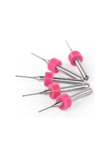 Pcb Mikro Karbür Cnc Matkap Ucu 10lu Set 0,85mm Tungsten 18 Shank