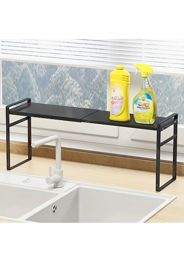 Trendooze Gaojunshop01 Beyaz Ekstra Geniş Mutfak Tezgahı Rafı Genişletilebilir Baharatlık Ev Dekorasyonu Beyaz