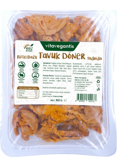Vita Vegantis Vegan Tavuk Döner 150 G