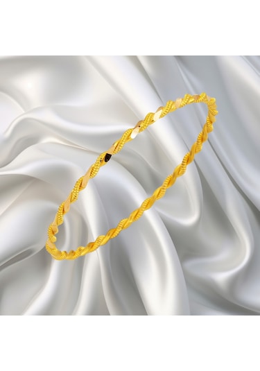 Leva Gold 22 Ayar İkili Burma Bilezik 15 Gr