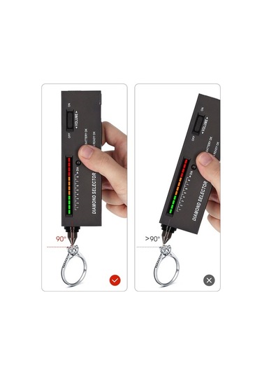 Ebitda Yüksek Hassasiyetli Elmas Test Cihazı - Abs Malzeme, Kolay Kullanım, Led Göstergeli, Taşınabilir, Siyah Siyah