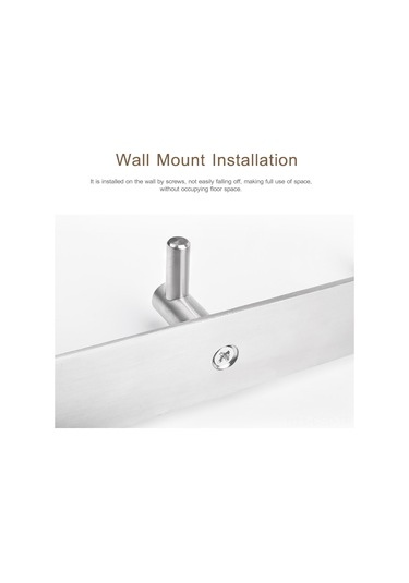 Samdoo Paslanmaz Çelik Duvara Monte 4 Kancalı Sağlam Askılık - Ev, Mutfak, Banyo İçin