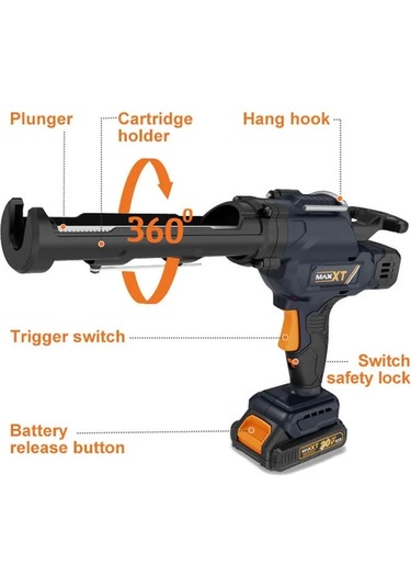 Maxxt 20v Çift Akülü Silikon Tabancası Mdcg20v1