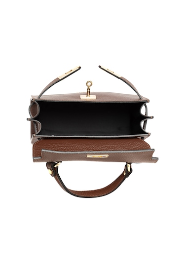 D223 Chocolate Portföy Çantası Kadın Katıa Piumelli Milano Bag D223 Chocolate