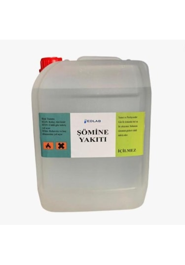 Edlab Bioethanol 1. Kalite Kokusuz Şömine Yakıtı5 L