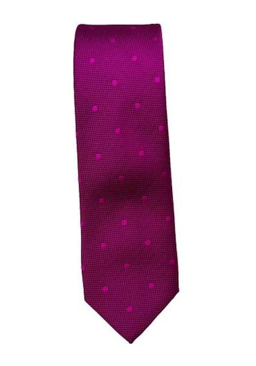Brianze Açık Mor Puantiye Desen Slim Kravat Açık Mor