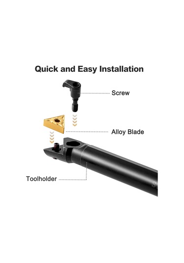 5/8 '' Shank Torna Sıkıcı Çubuklar Endekslenebilir Metal Kesme Dönüş Aracı Tutucu S16qmtjnr16 10 Pcs Tnmg160404 Dizinlenebilir Karbür Turn