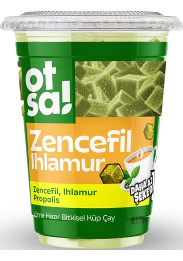 Otsa Zencefil & Ihlamur Bitkisel Küp Çay Bardak 170 G.