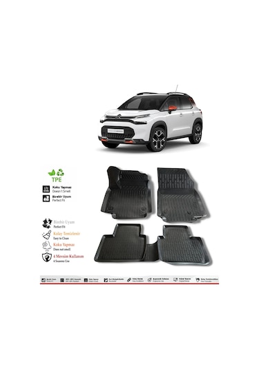 Citroen C3 Aircross 2018 Model 4d Havuzlu Paspas