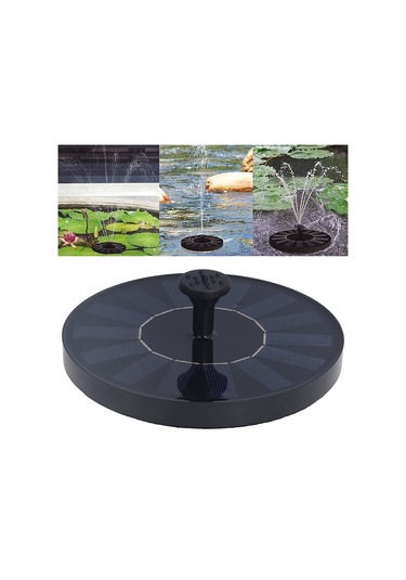 Hangfox Güneş Enerjili Sünger Fonten 7v 1.4w - 200l/h Su Akışı, Farklı Nozzle Seçenekleri, Tukenmez Abs Malzeme İle Havuz Ve Bahçe Dekorasyonu