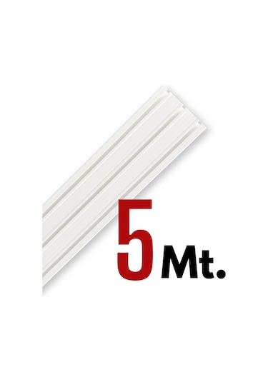 Tümray 3 Raylı Korniş Perde Rayı Kaliteli Sağlam Ambalaj 5 Metre